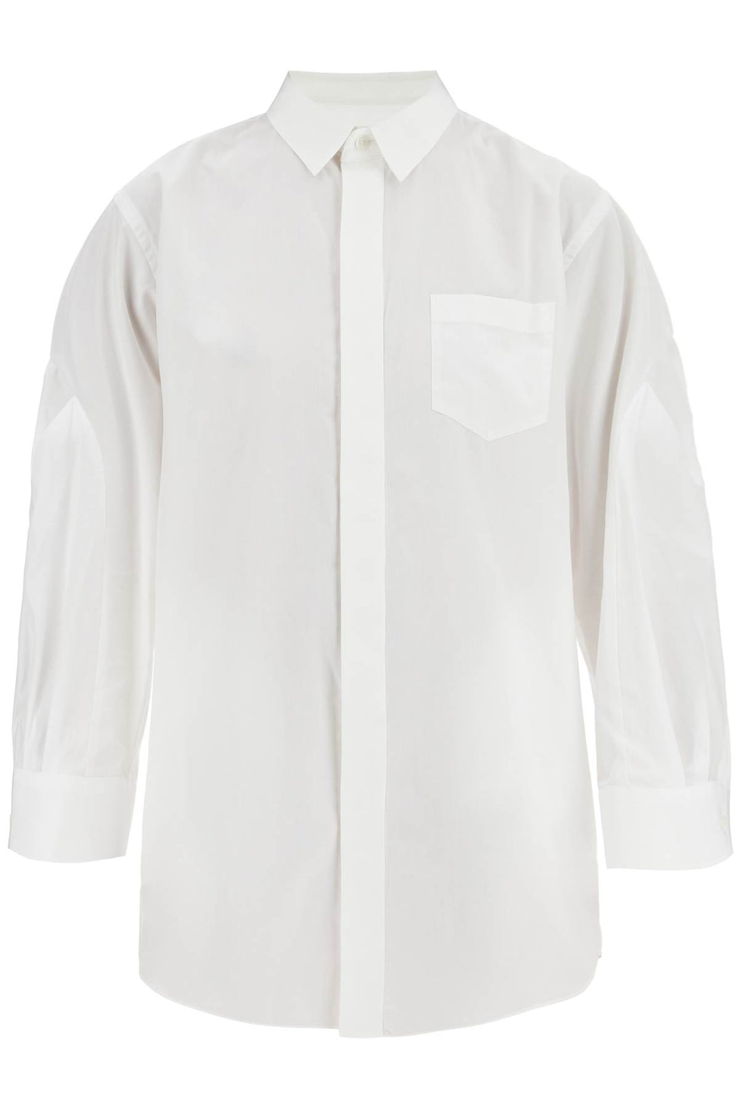 mini poplin blouse in chem-0