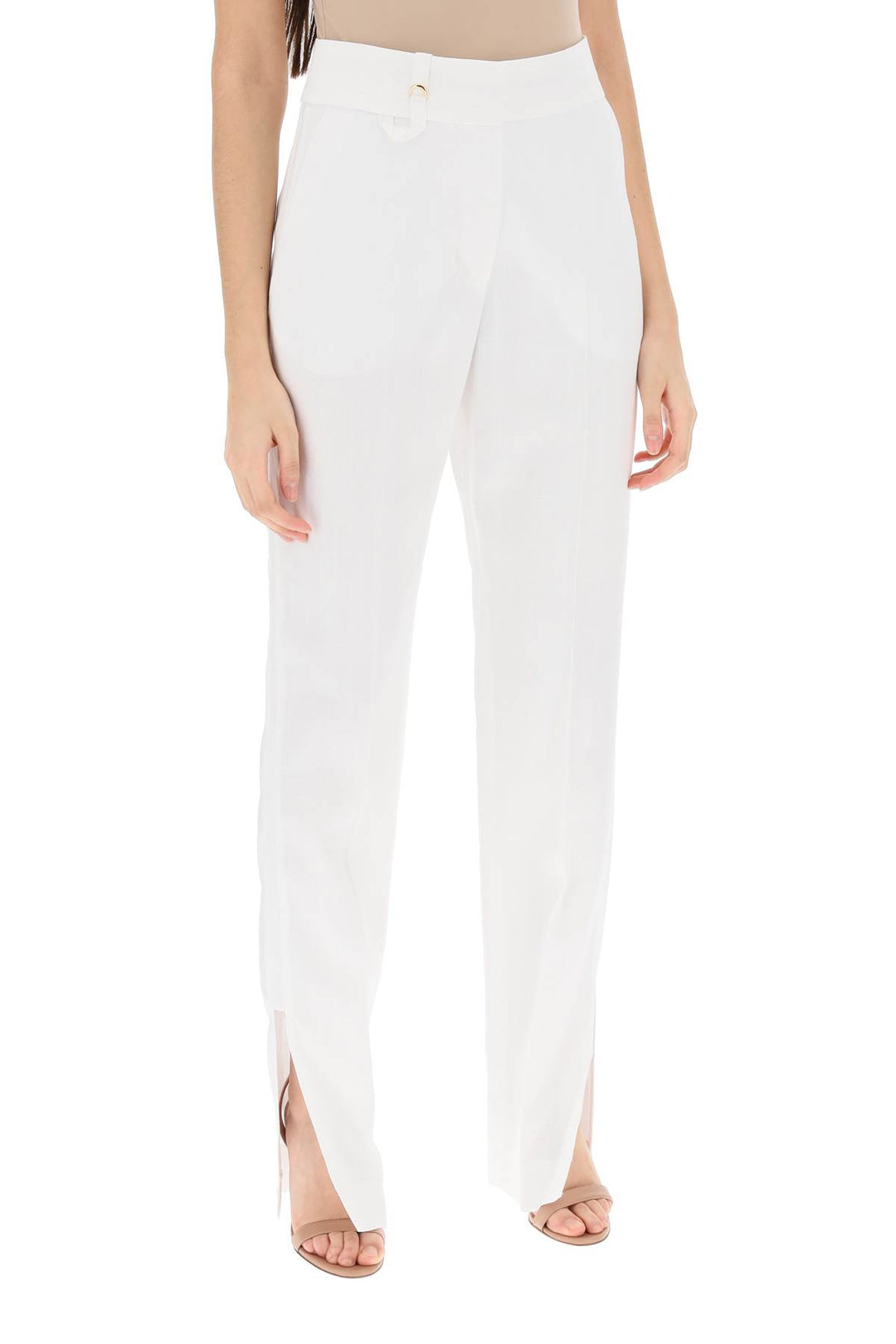 'le pantalon tibau' slit pants-1