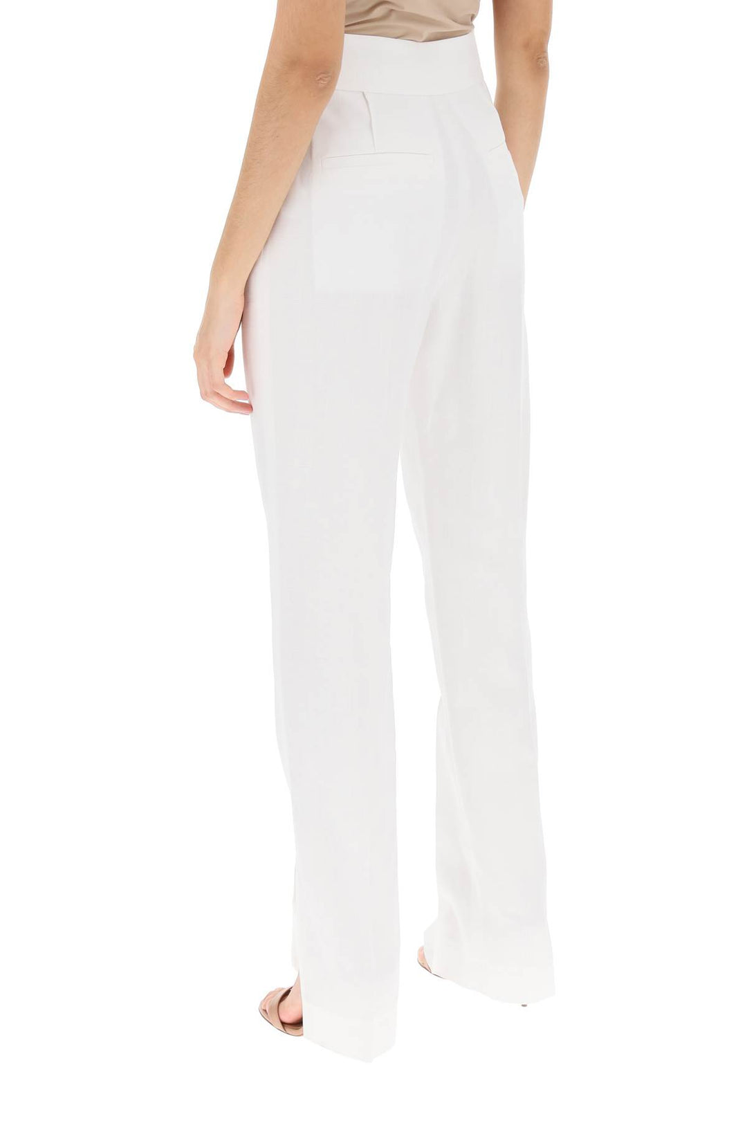 'le pantalon tibau' slit pants-2