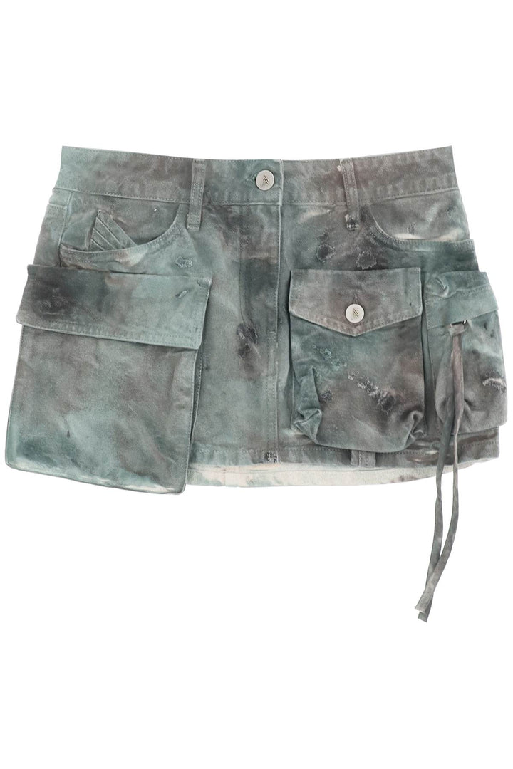 fay camouflage cargo mini skirt-0