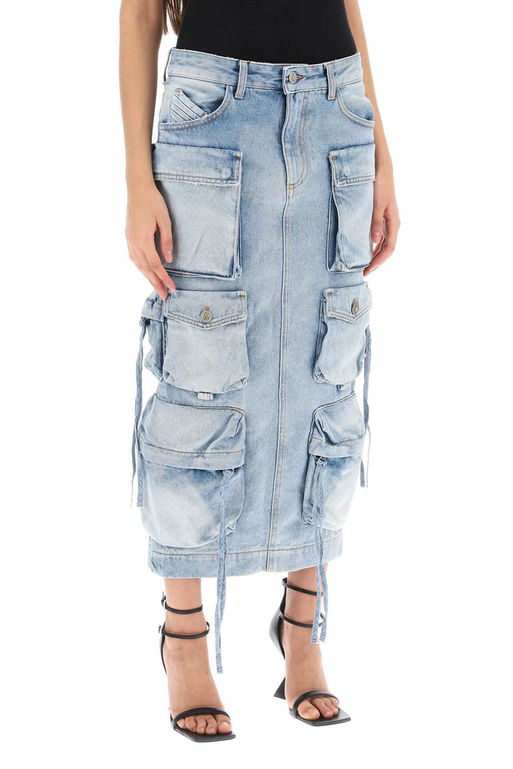 cargo denim skirt-1