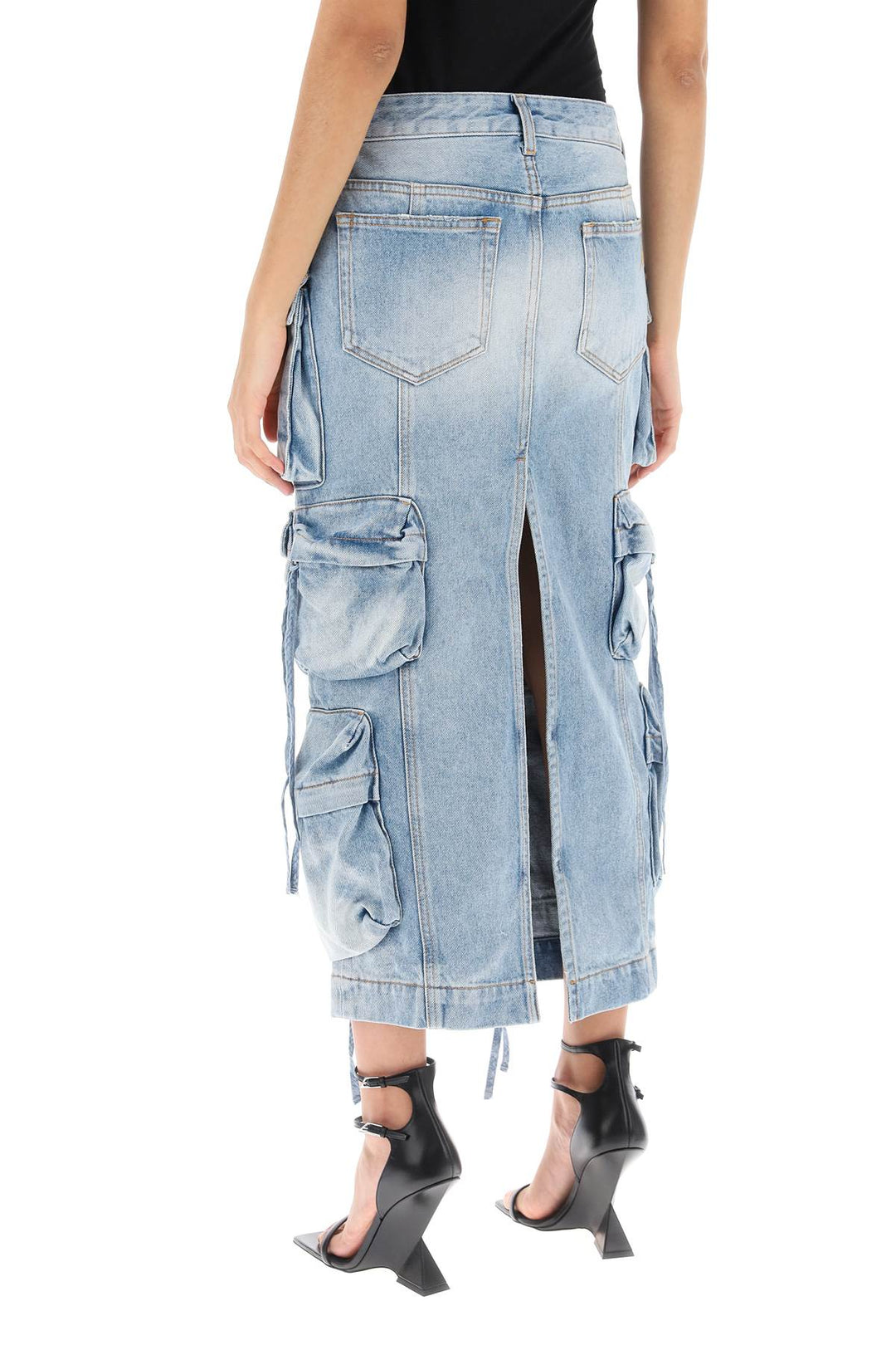 cargo denim skirt-2