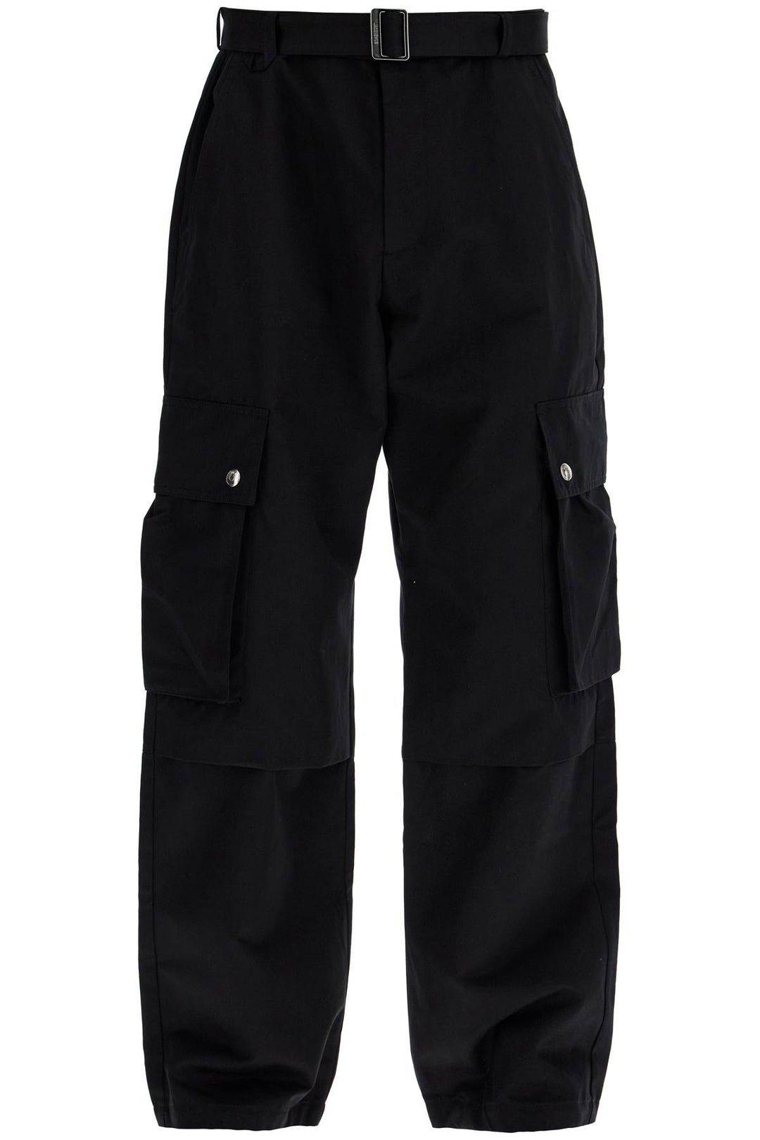 cargo gabardine trousers in eight-0