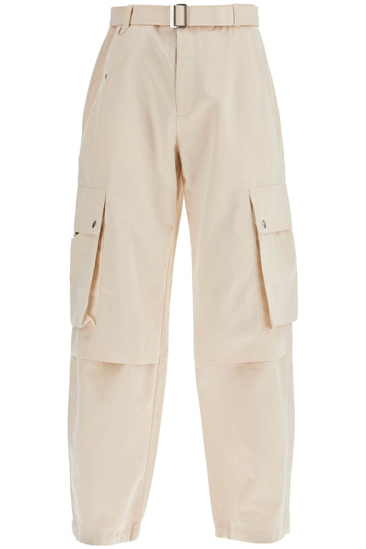 cargo gabardine trousers in eight-0