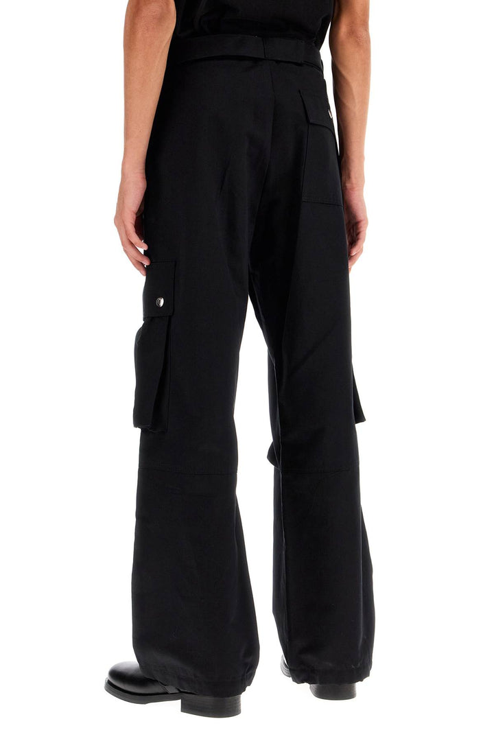 cargo gabardine trousers in eight-2