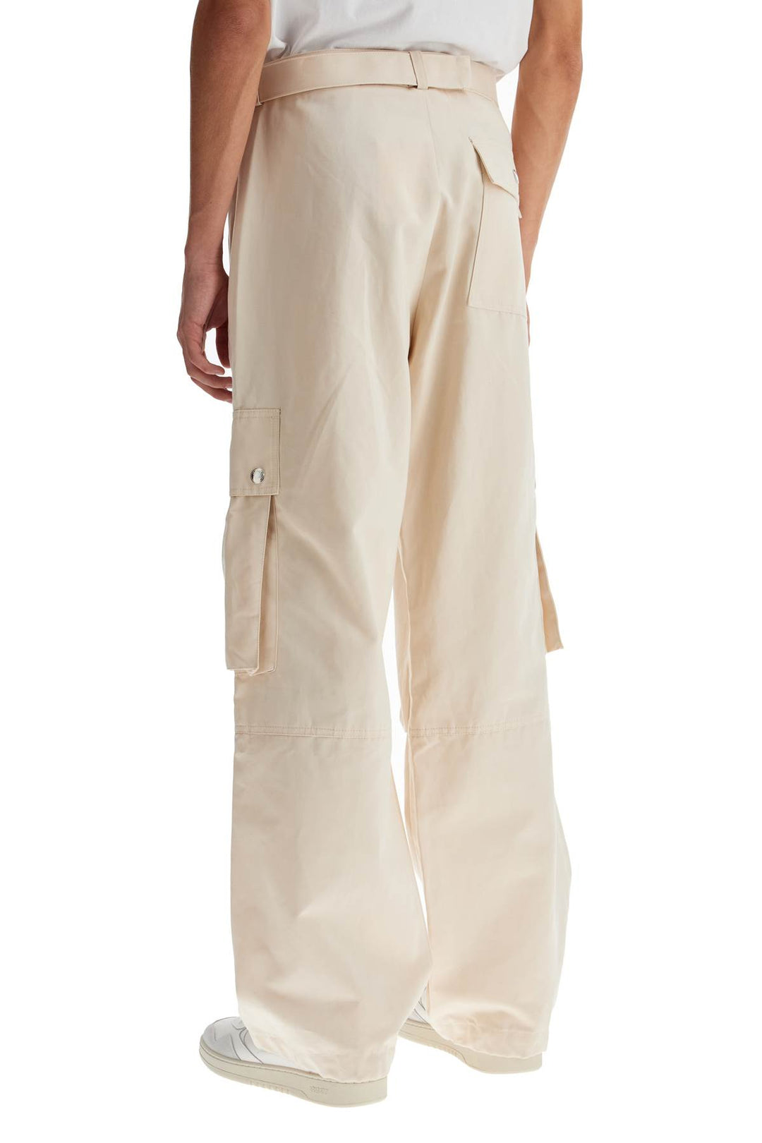 cargo gabardine trousers in eight-2