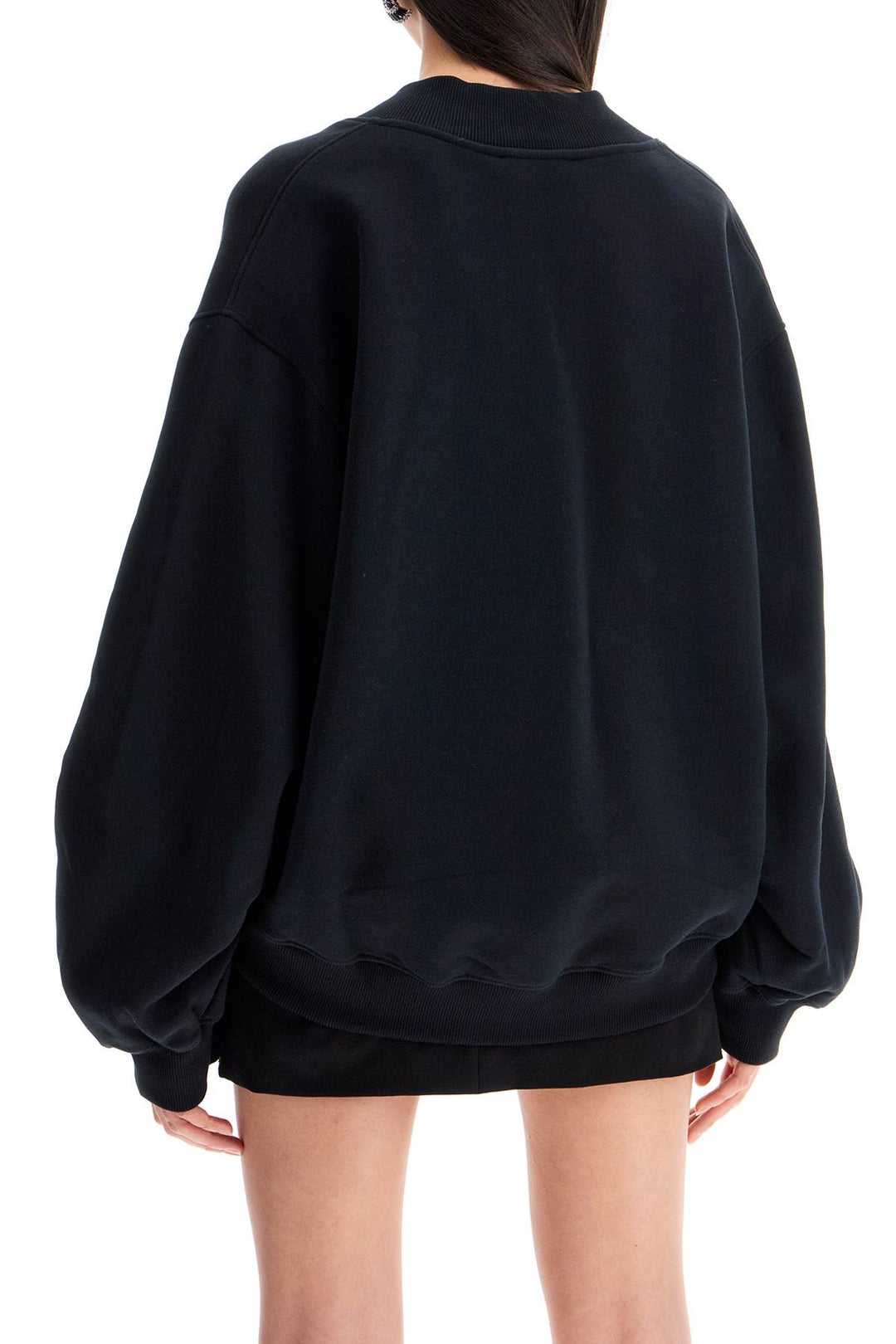 oversized sweatshirt with deep v-neck-2