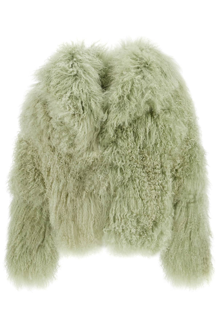 short oversized mongolian fur coat-0