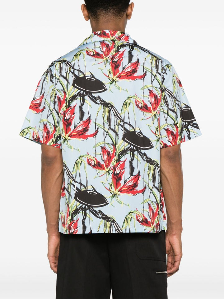 floral-print cotton shirt-3