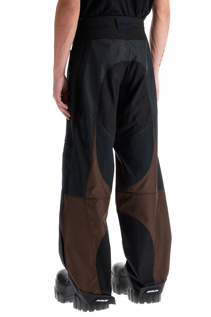 patchwork cargo pants with-2