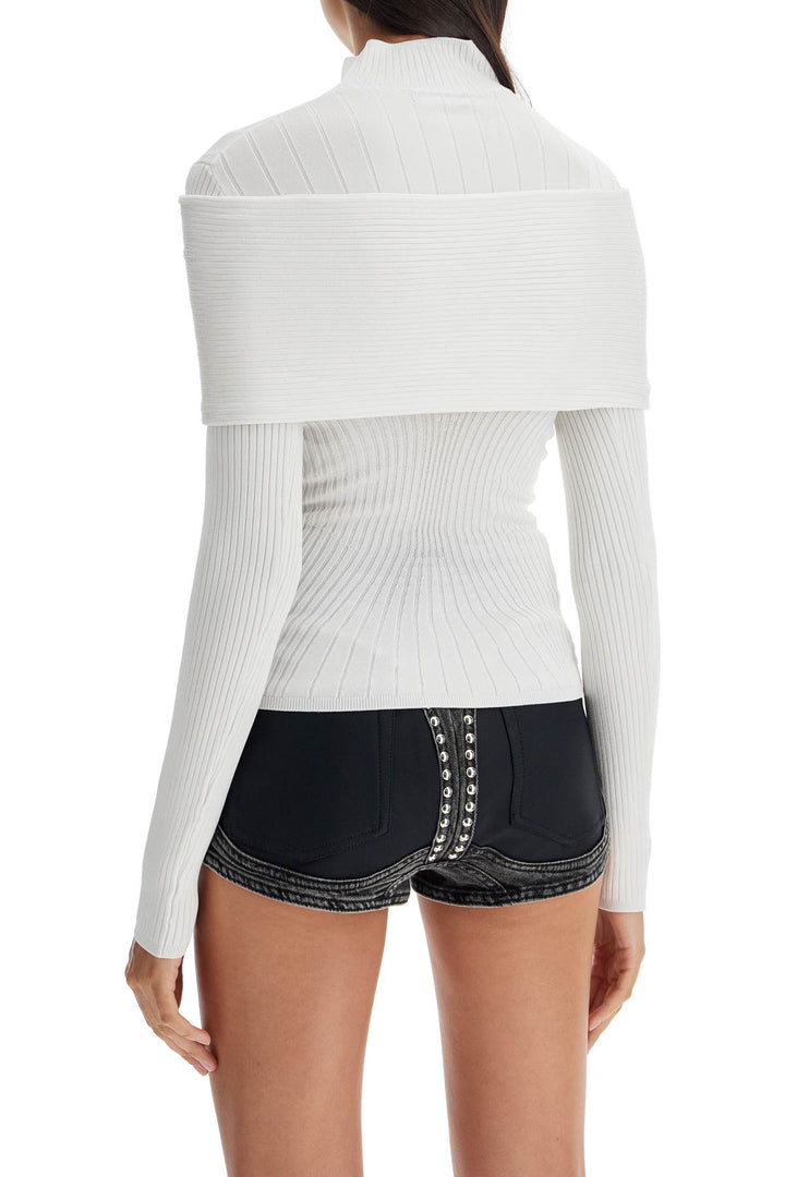 long-sleeved top with off--2