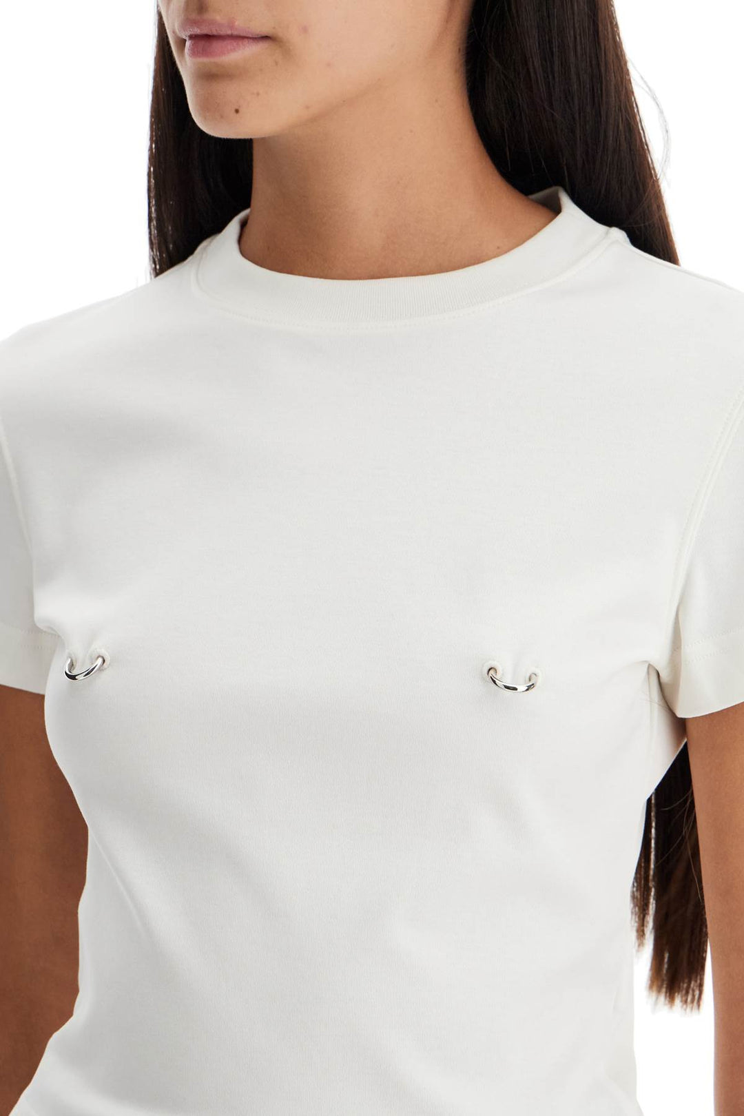 cropped t-shirt with piercing-3