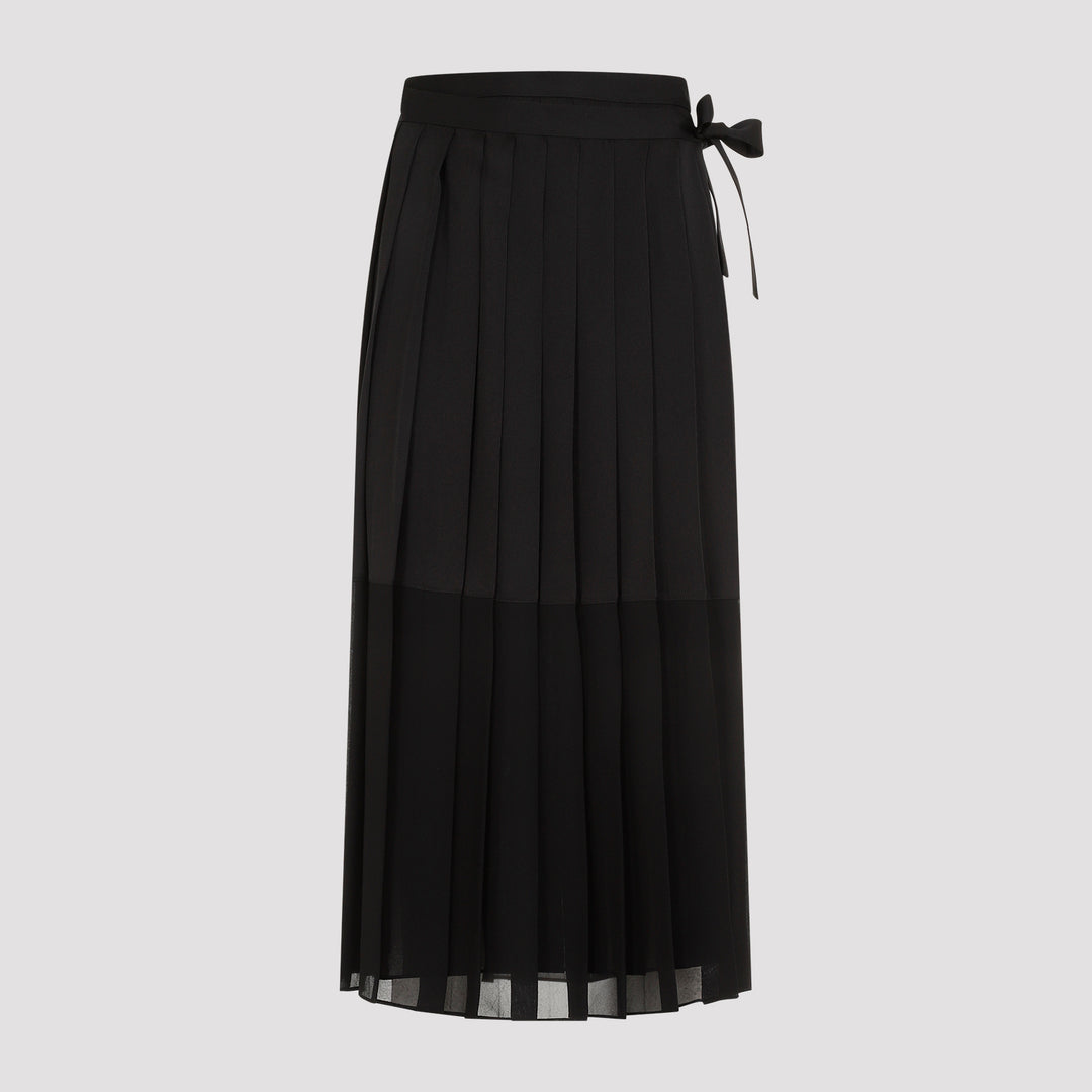 Black Plisse Skirt-0