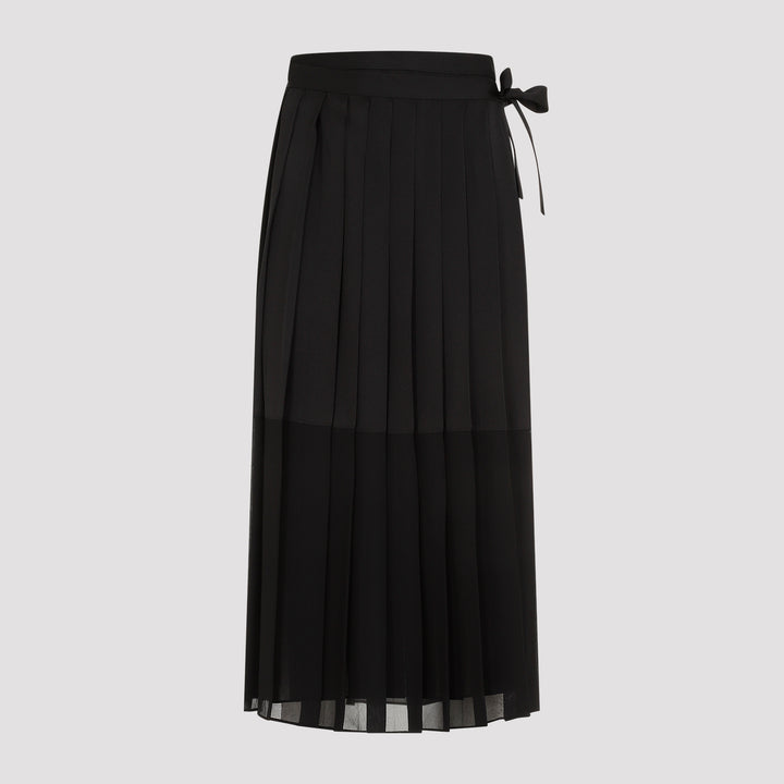 Black Plisse Skirt-0