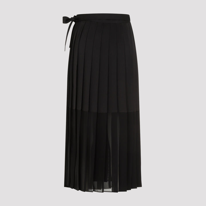 Black Plisse Skirt-3