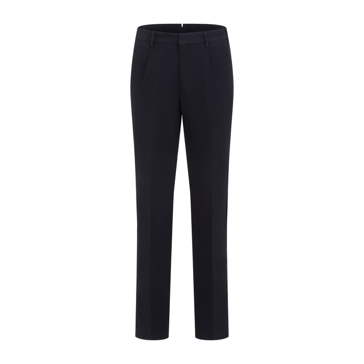 Midnight Blue Cotton Pienza Pants-6