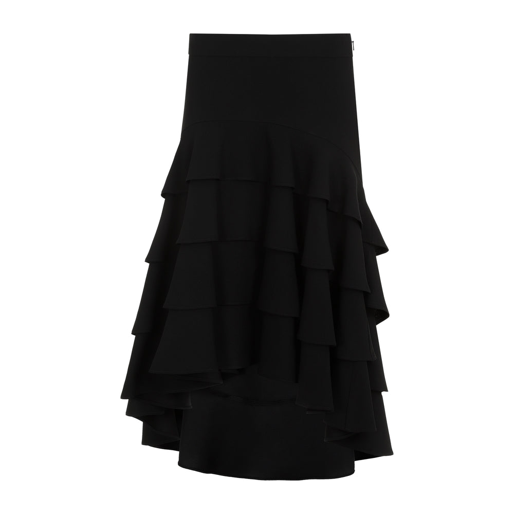 Black Envere Satin Skirt-1