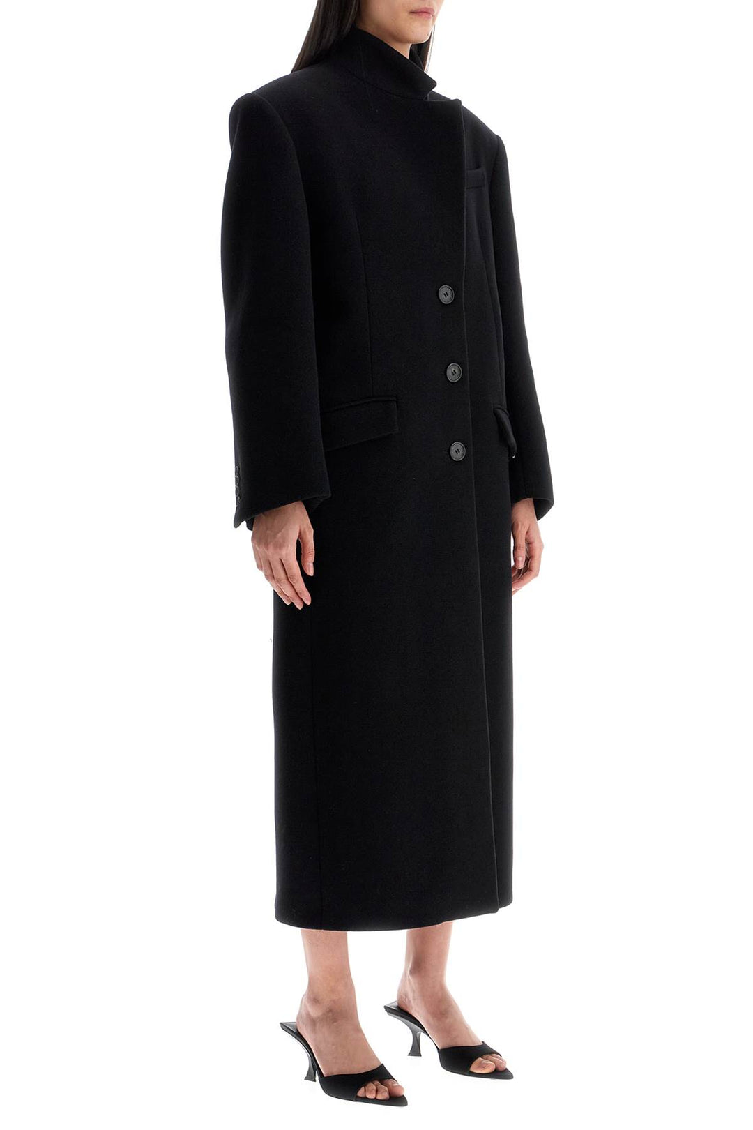 long woolen cloth coat-1