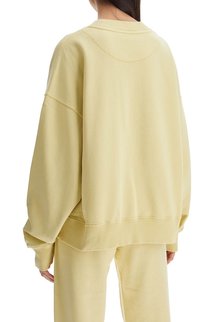 oversized hoodie fade dusty yellow in cotton-2