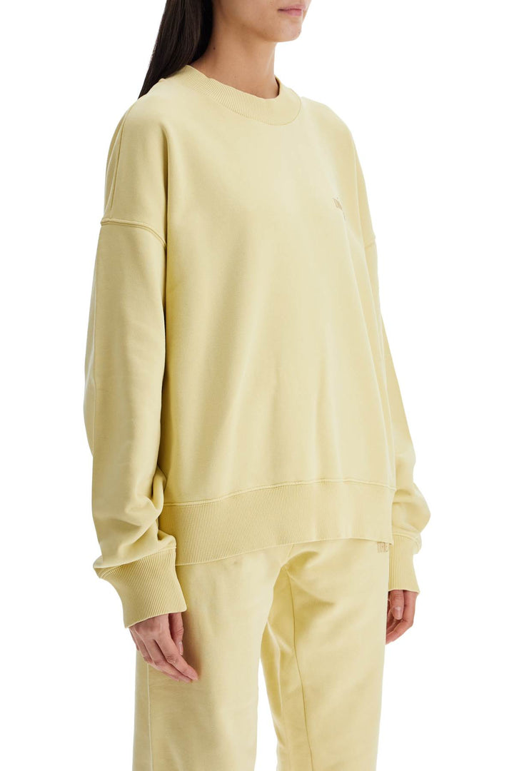 oversized hoodie fade dusty yellow in cotton-1