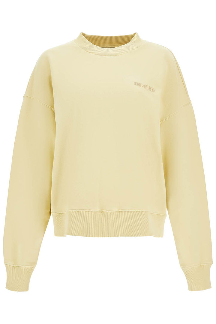 oversized hoodie fade dusty yellow in cotton-0