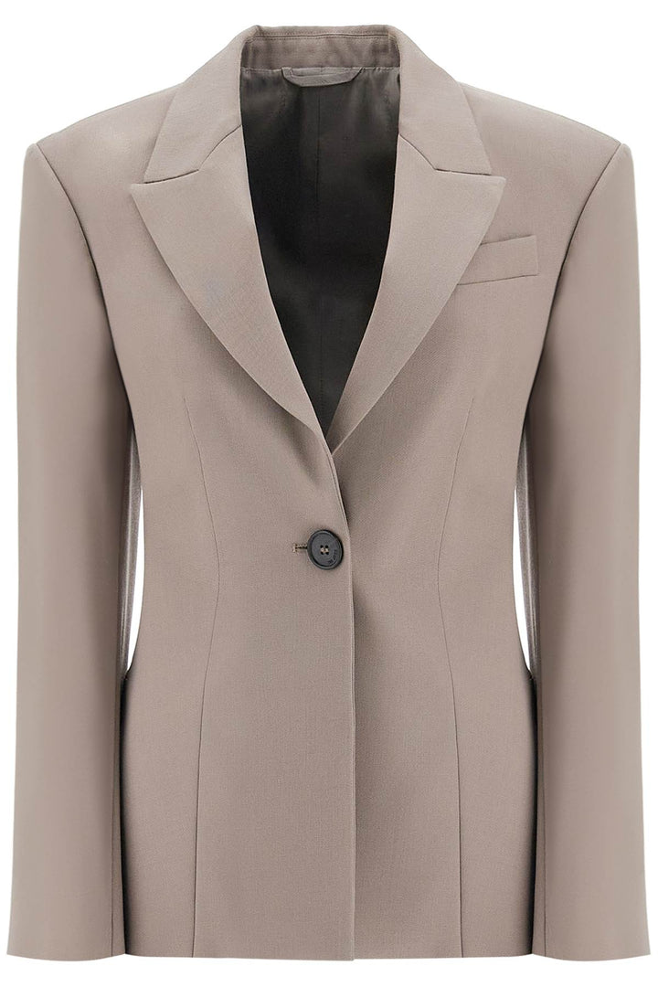 single-breasted wool blazer-0