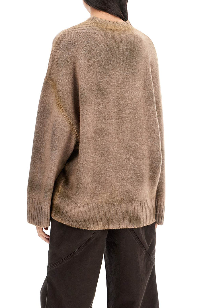 asymmetric wool and cashmere pullover-2