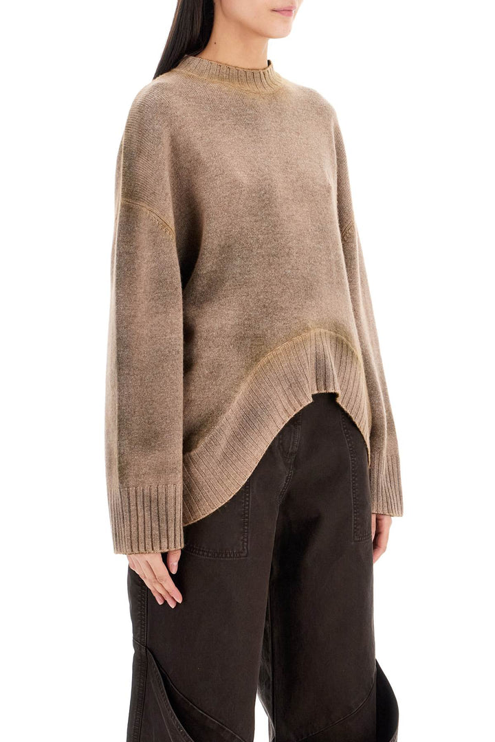 asymmetric wool and cashmere pullover-1