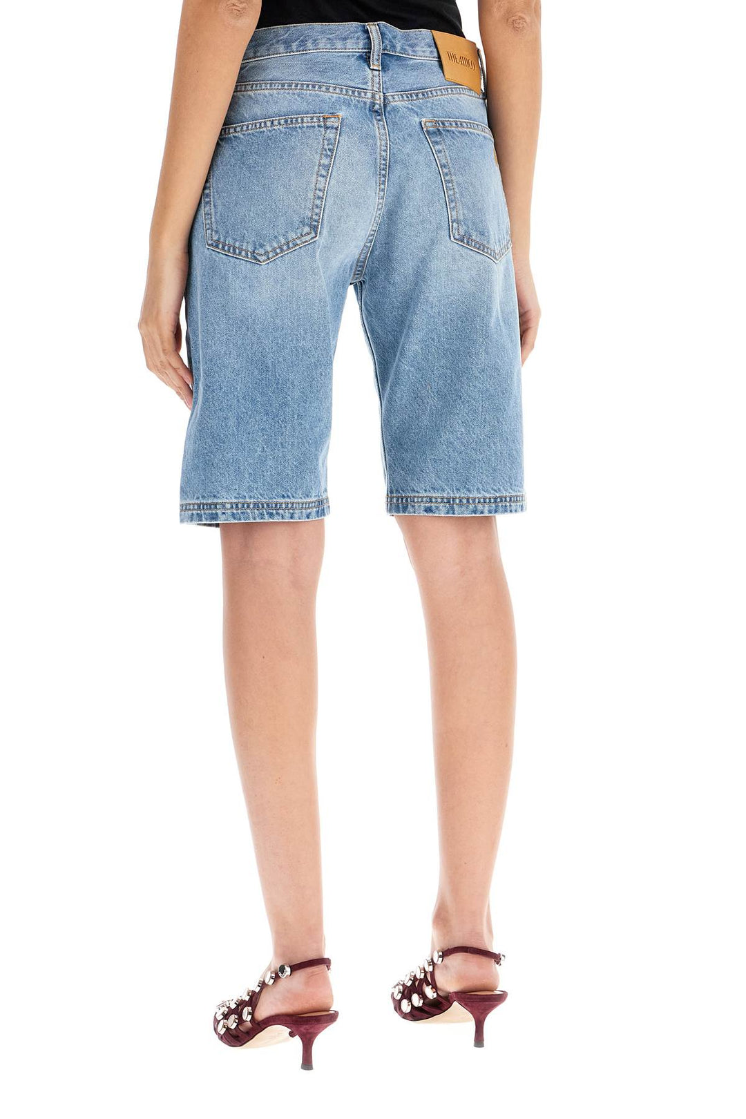 denim boyfriend bermuda shorts for-2