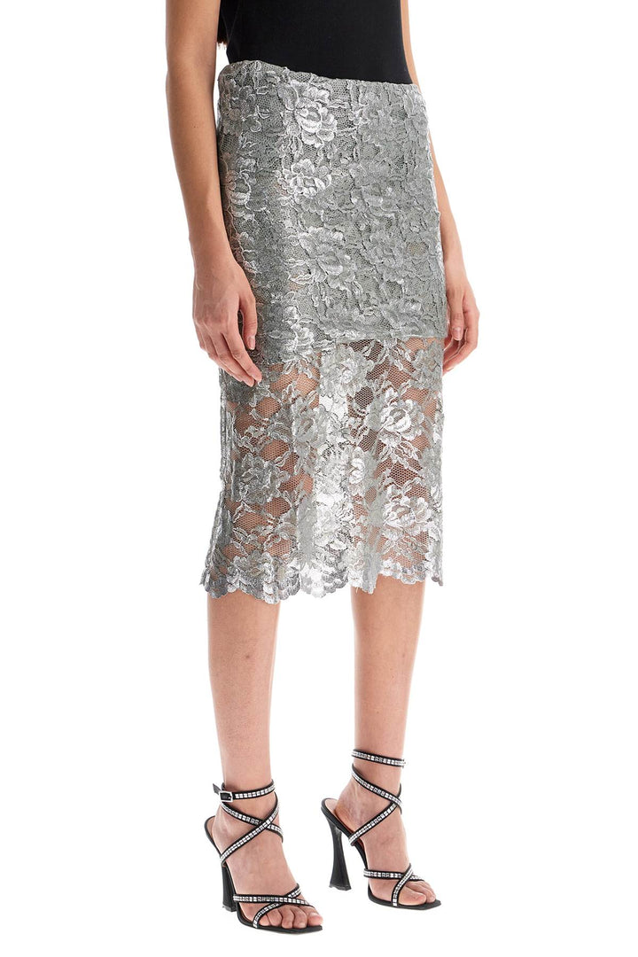 silver lace midi skirt-1