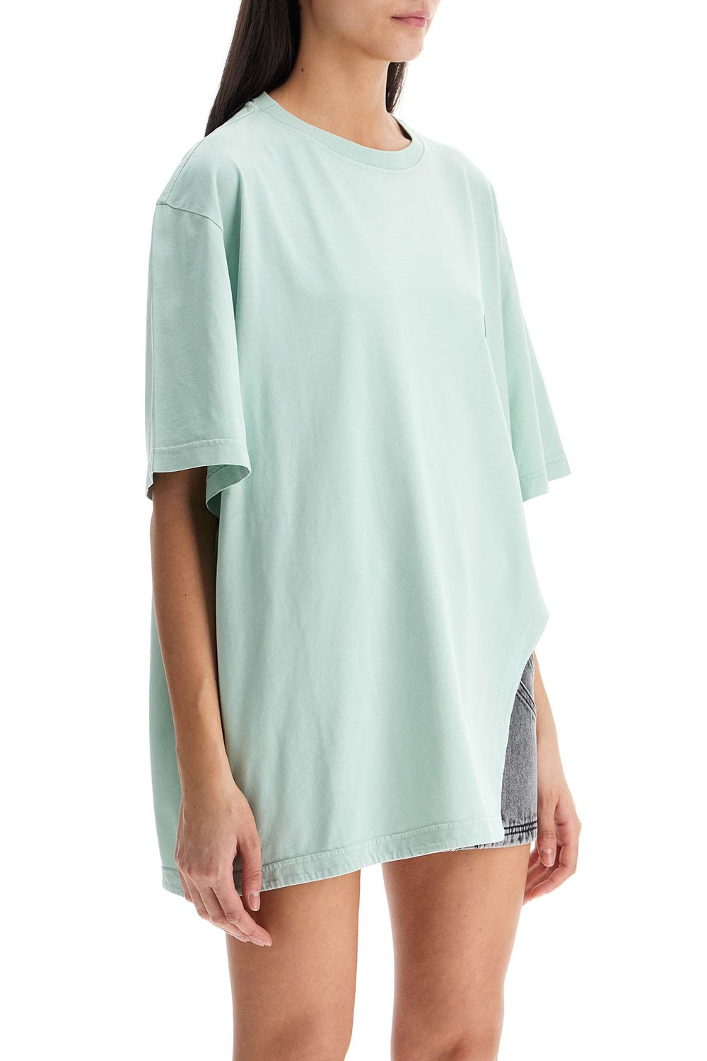 oversized short sleeve mint green t-shirt-1