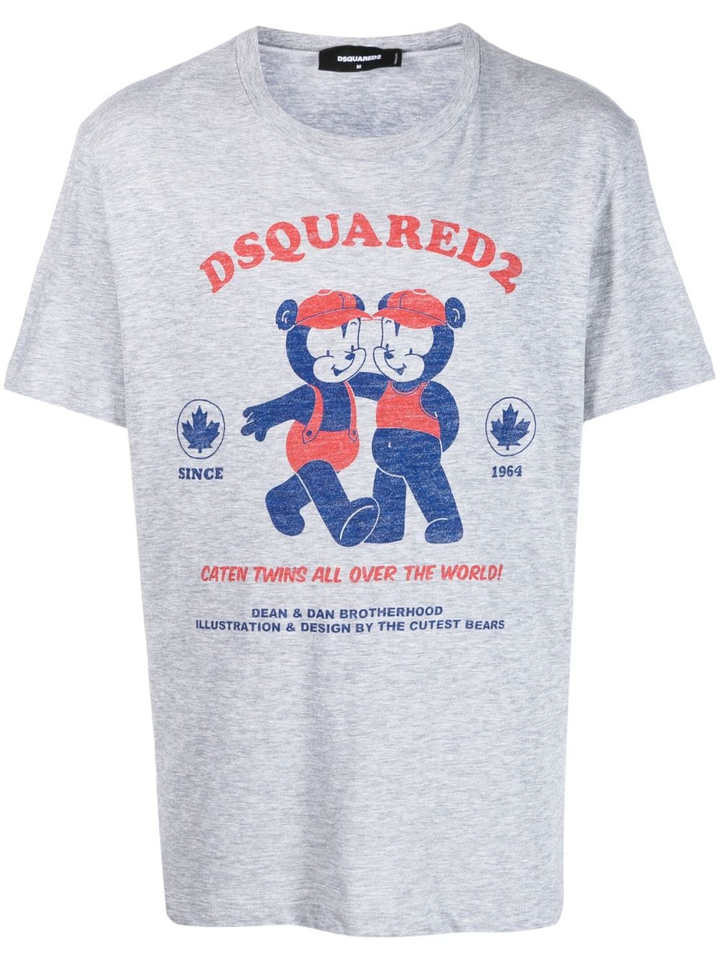 DSQUARED2 logo-print short-sleeve T-shirt-0