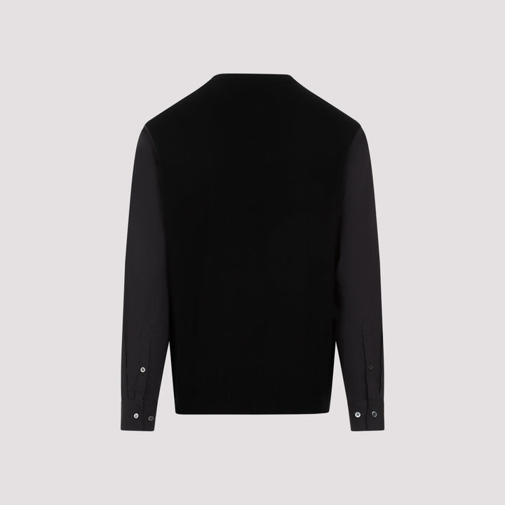 Black Wool Cashmere Pullover-3