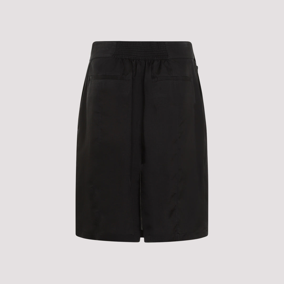 Black Cupro Skirt-3