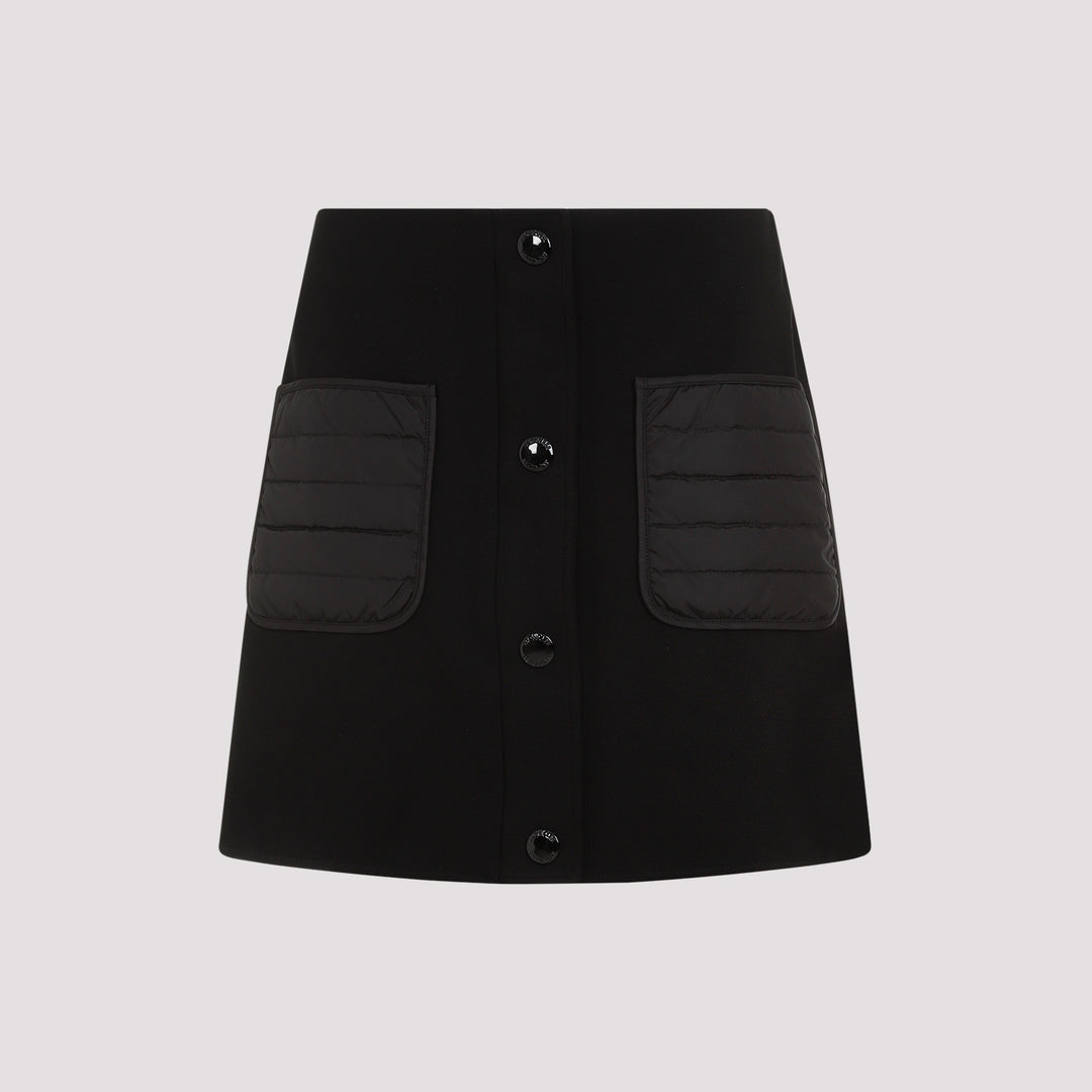 Black Viscose Skirt-0