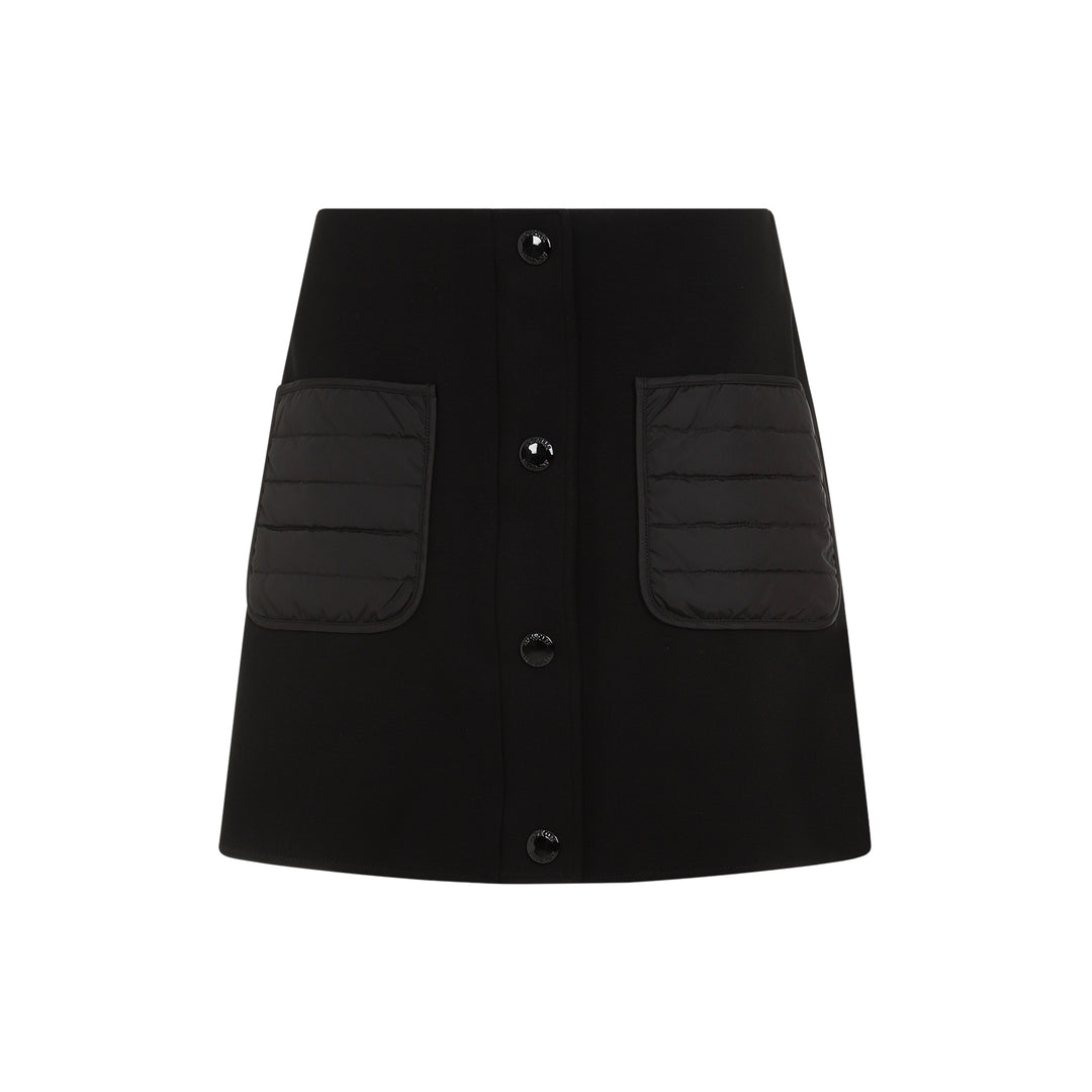 Black Viscose Skirt-1