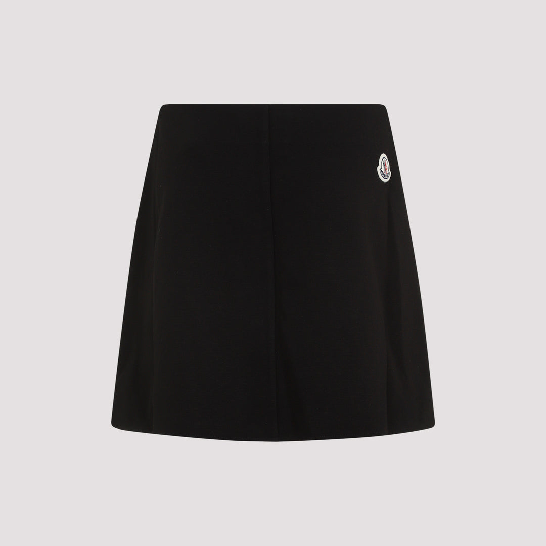 Black Viscose Skirt-3