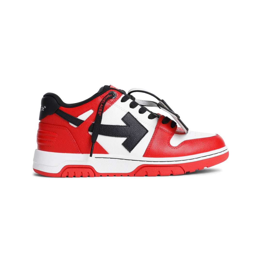 Red Leather Out Of Office Basket Sneakers-1