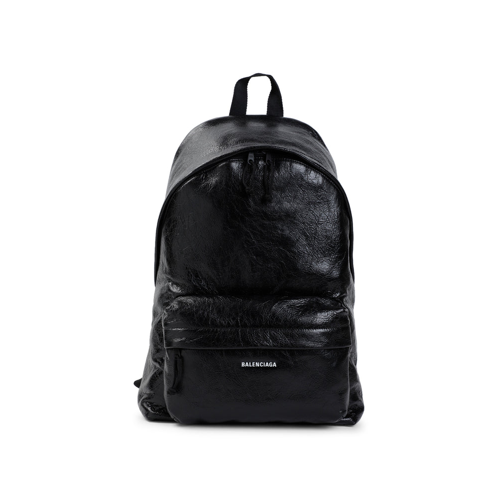 Black Lamb Leather Explorer Backpack-1