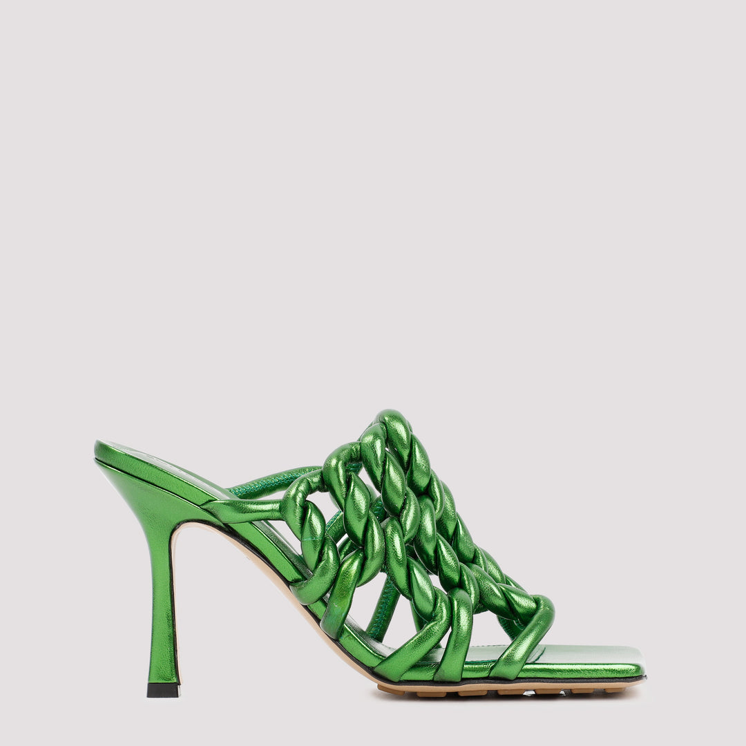 Green Stretch Mules-6