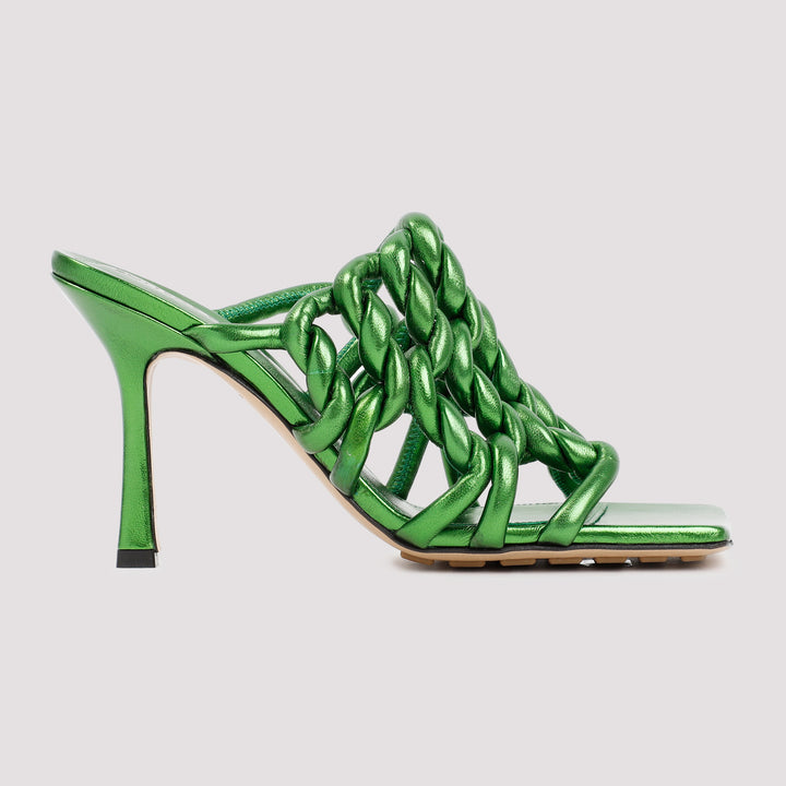 Green Stretch Mules-8