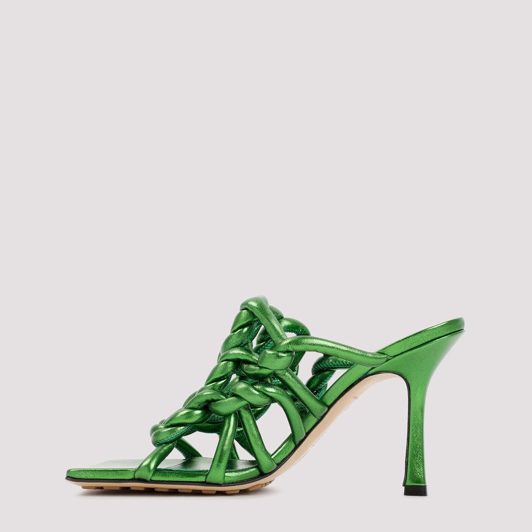 Green Stretch Mules-9