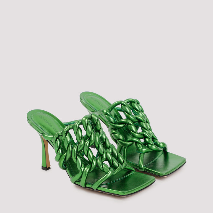 Green Stretch Mules-10