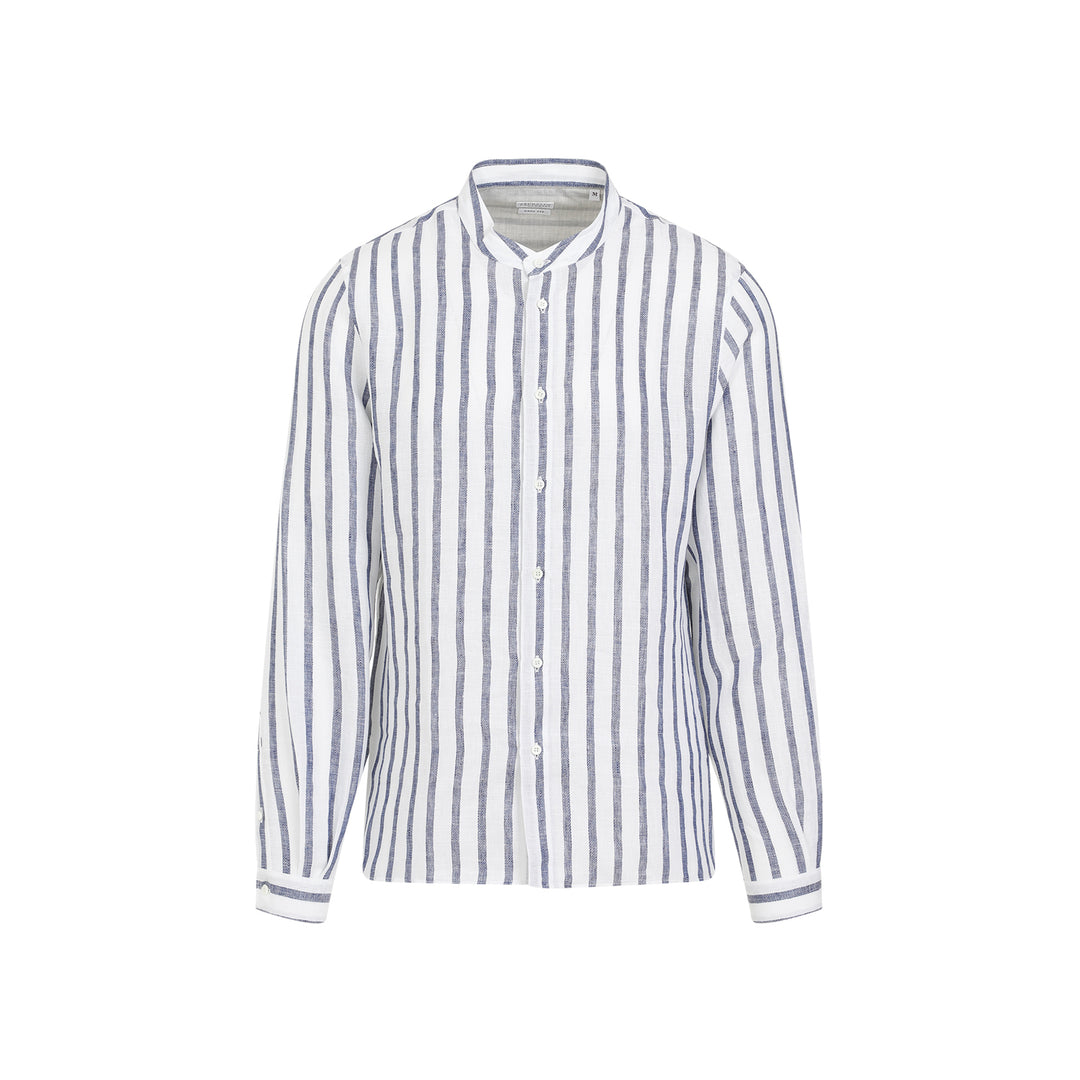 Striped Button-Up Shirt-1