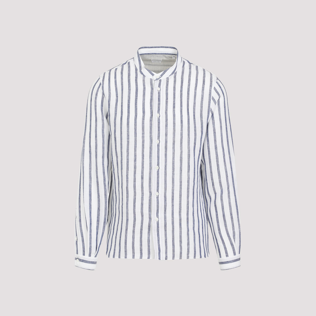 Striped Button-Up Shirt-2