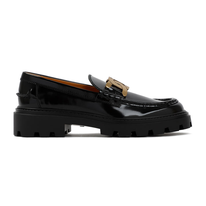 Black Patent Calf Leather Loafers-1