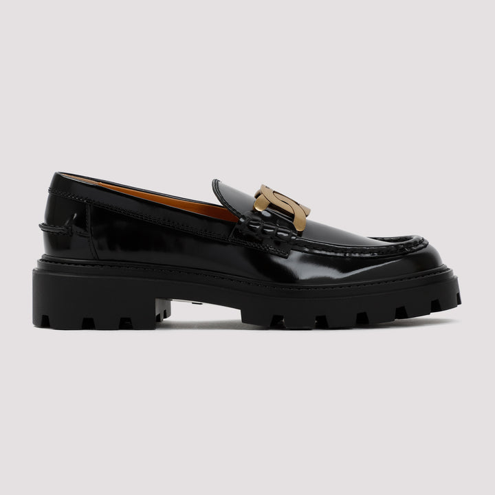 Black Patent Calf Leather Loafers-2