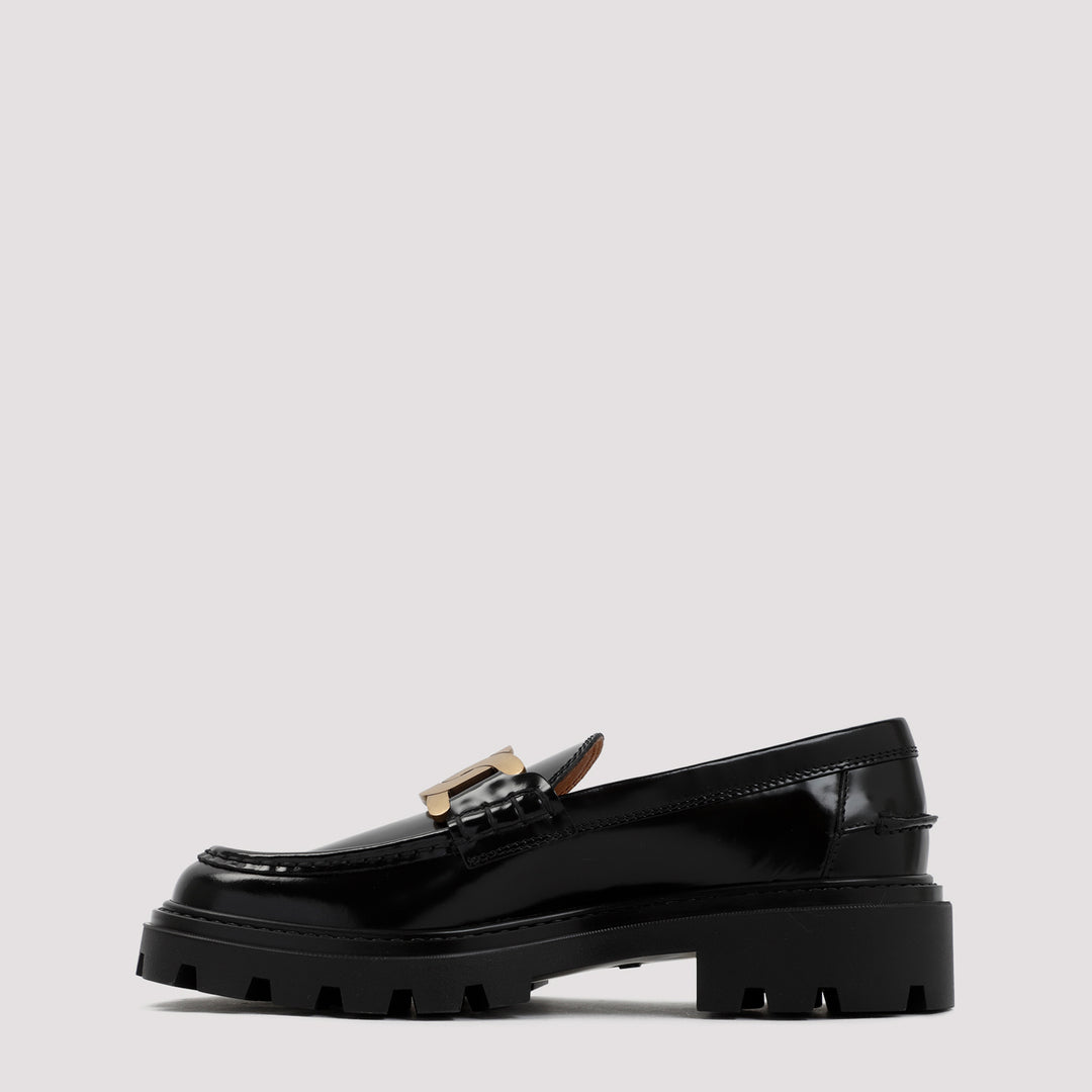 Black Patent Calf Leather Loafers-3