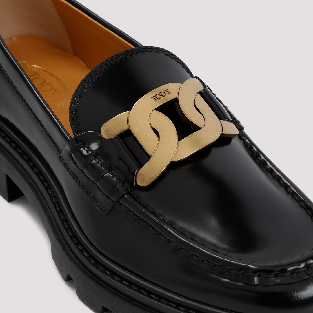 Black Patent Calf Leather Loafers-5