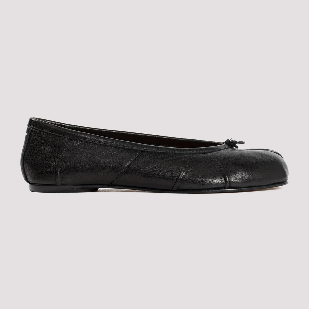 Black Tabi Ballerina Flats-2